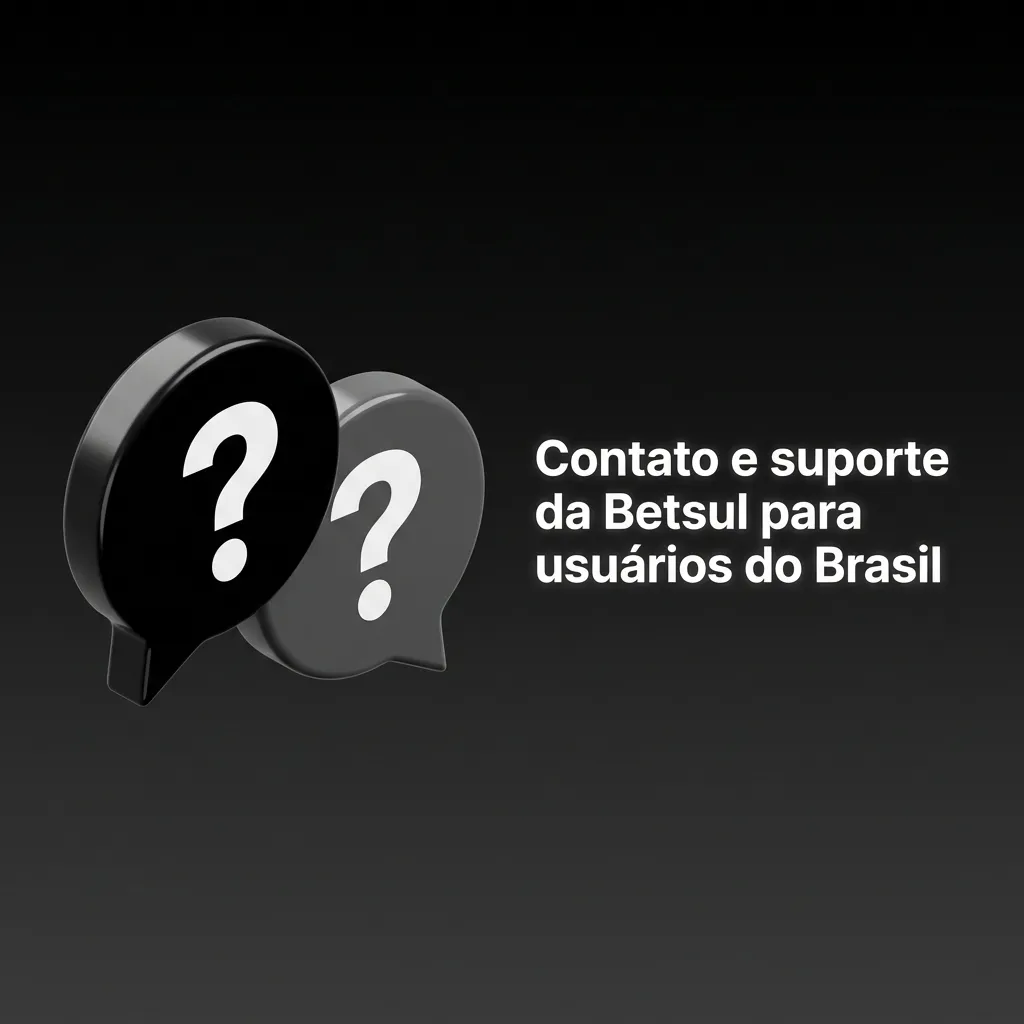 Tela do site Betsul exibindo opções de suporte 24h em português: chat ao vivo, e-mail, formulário e central de ajuda