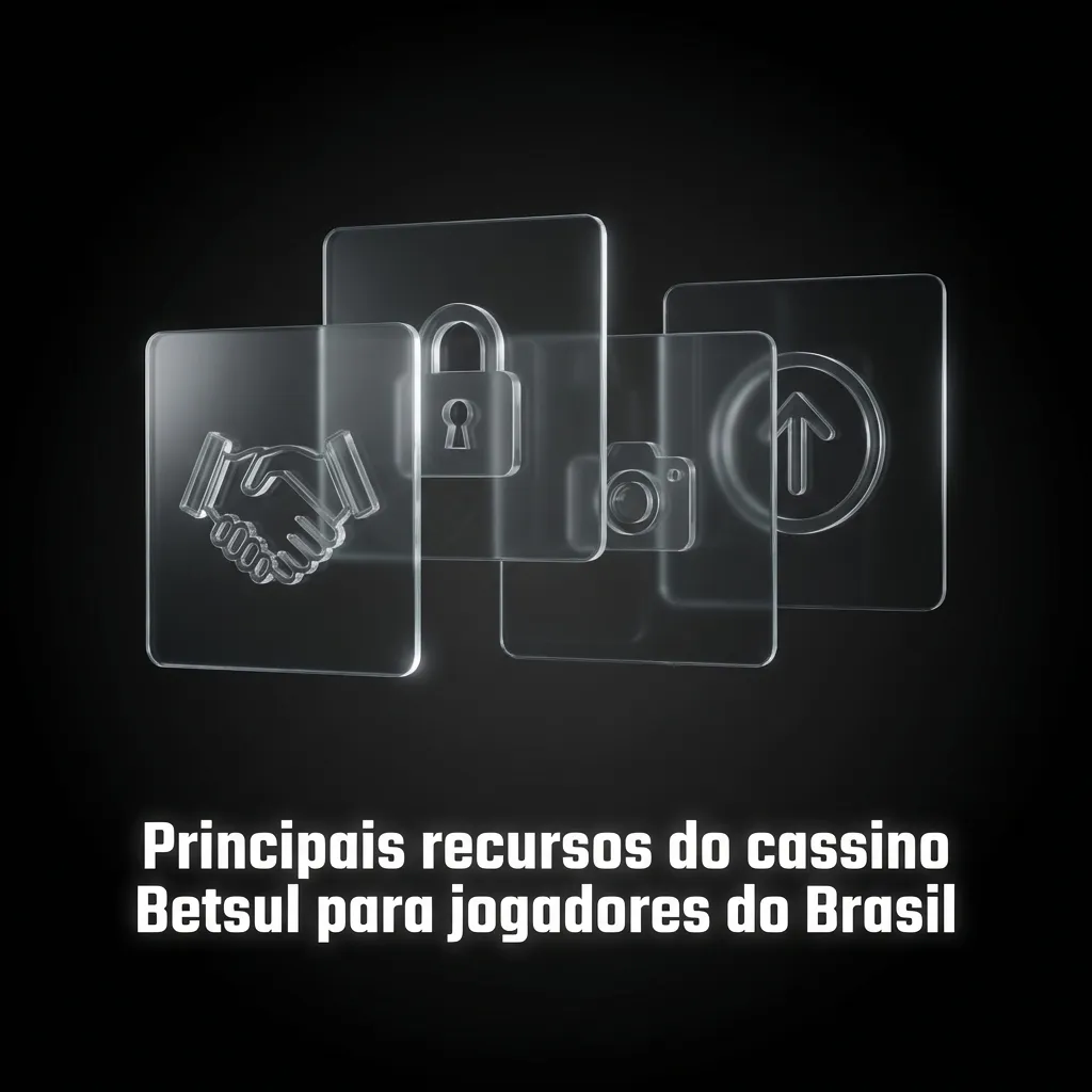 Banner do cassino Betsul em português destacando jogos variados, Pix em reais, bônus e recursos de jogo responsável